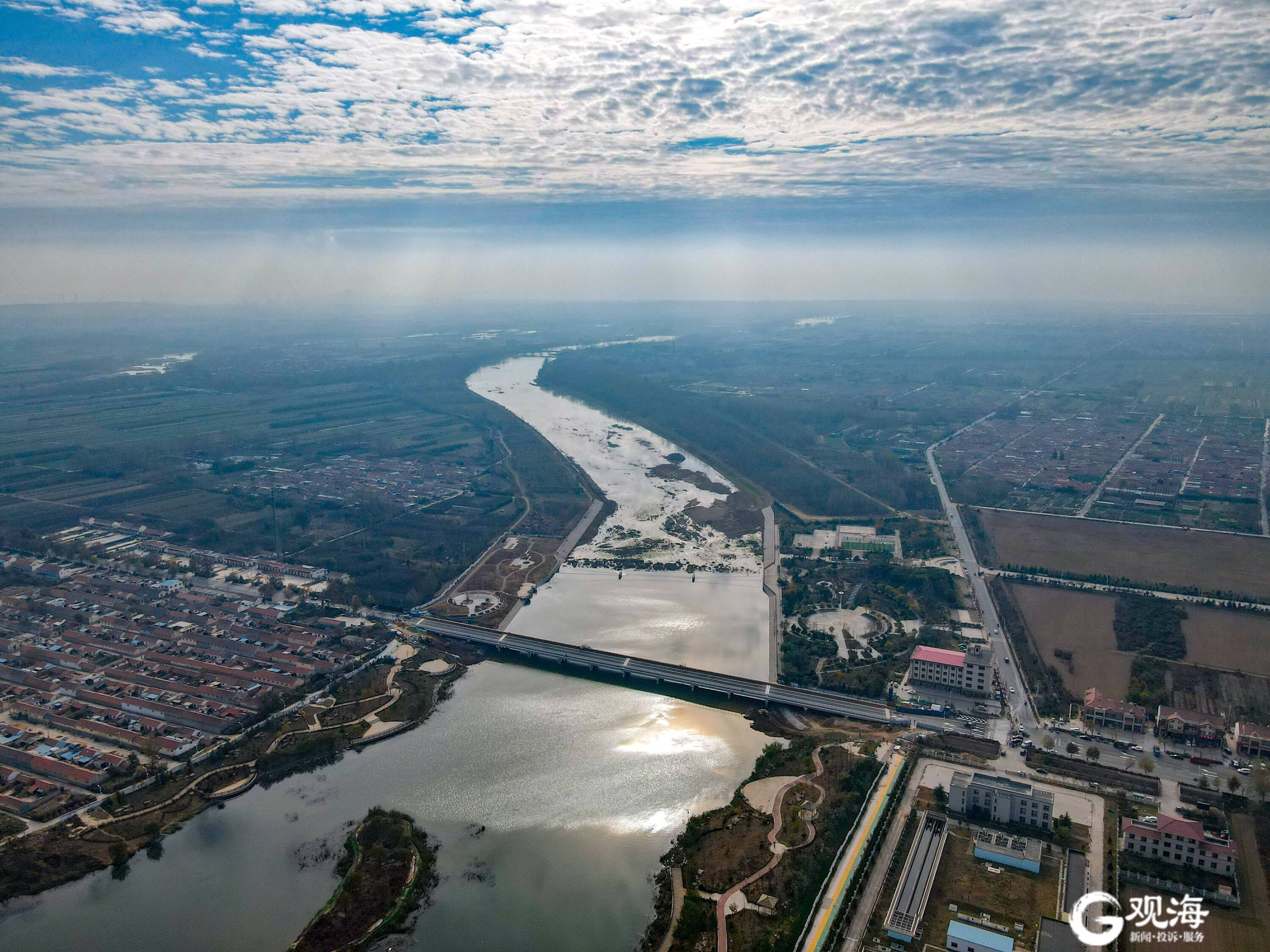 好消息西海岸新区吉利河桥顺利完工通车